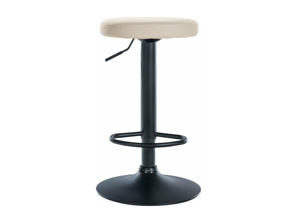 Tabouret de bar x1 métal crème 38,5x38,5x60 cm 10 0005343 BIVP18486