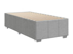 Sommier à Mobenze de lit avec matelas Gris clair 90x200 cm Tissu XDQW42391