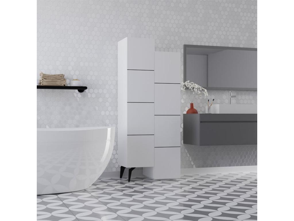 armoire polyvalente romane blanche 62,2x37,4x155,4cm OIWB09431