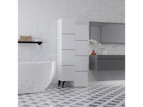 armoire polyvalente romane blanche 62,2x37,4x155,4cm OIWB09431