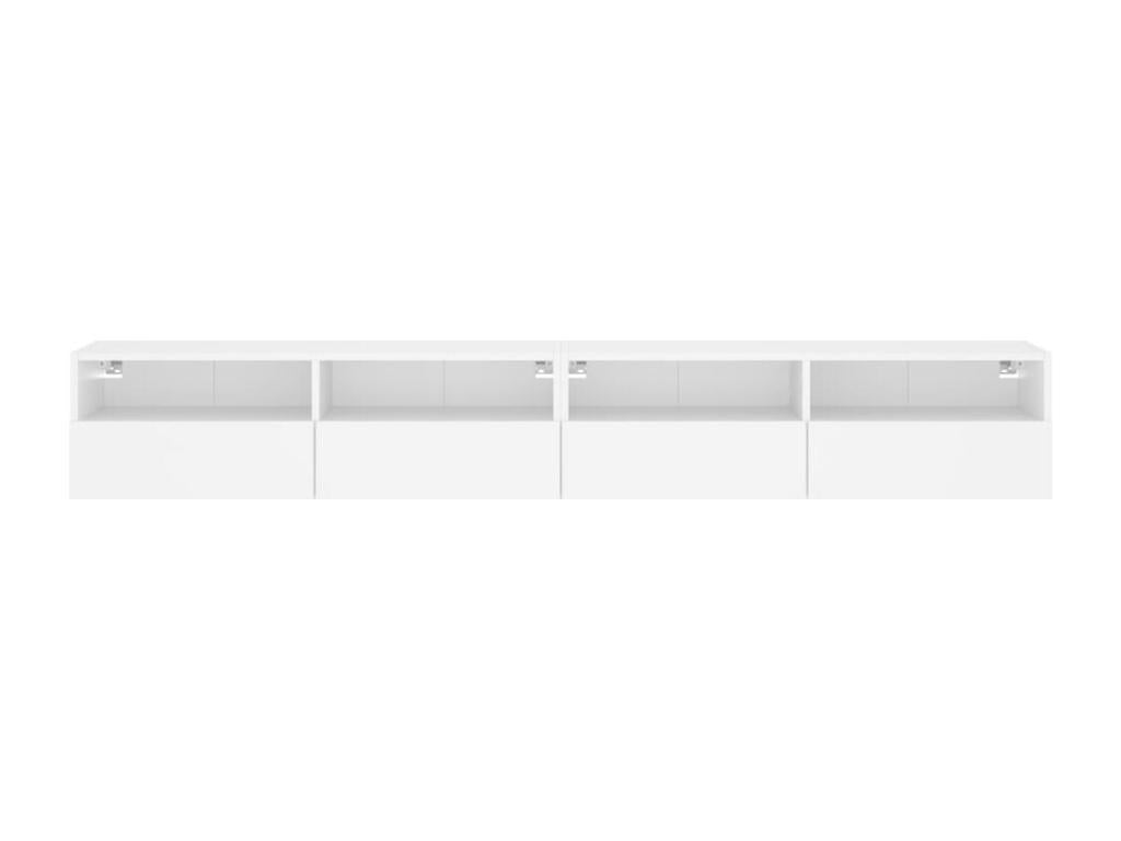 Meubles TV muraux 2 pcs blanc 100x30x30 cm Mobenze d'ingénierie RMHU76876