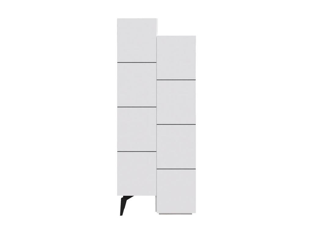 armoire polyvalente romane blanche 62,2x37,4x155,4cm OIWB09431