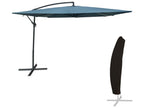 Parasol déporté Luxameub carré 2,7x2,7m bleu gris housse - Luxameub FKLJ59319