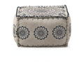 Pouf rectangulaire en textile coloris lin HYNE99275