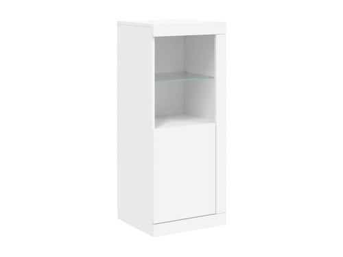 Buffet avec Boislisères LED blanc 41x37x100 cm GCOM61195