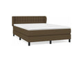 Sommier à Mobenze de lit avec matelas Marron foncé 140x200 UMKQ98393