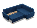 Droite Canapé d'angle avec fonction couchage Coussin réversible Bleu foncé UHGQ07049