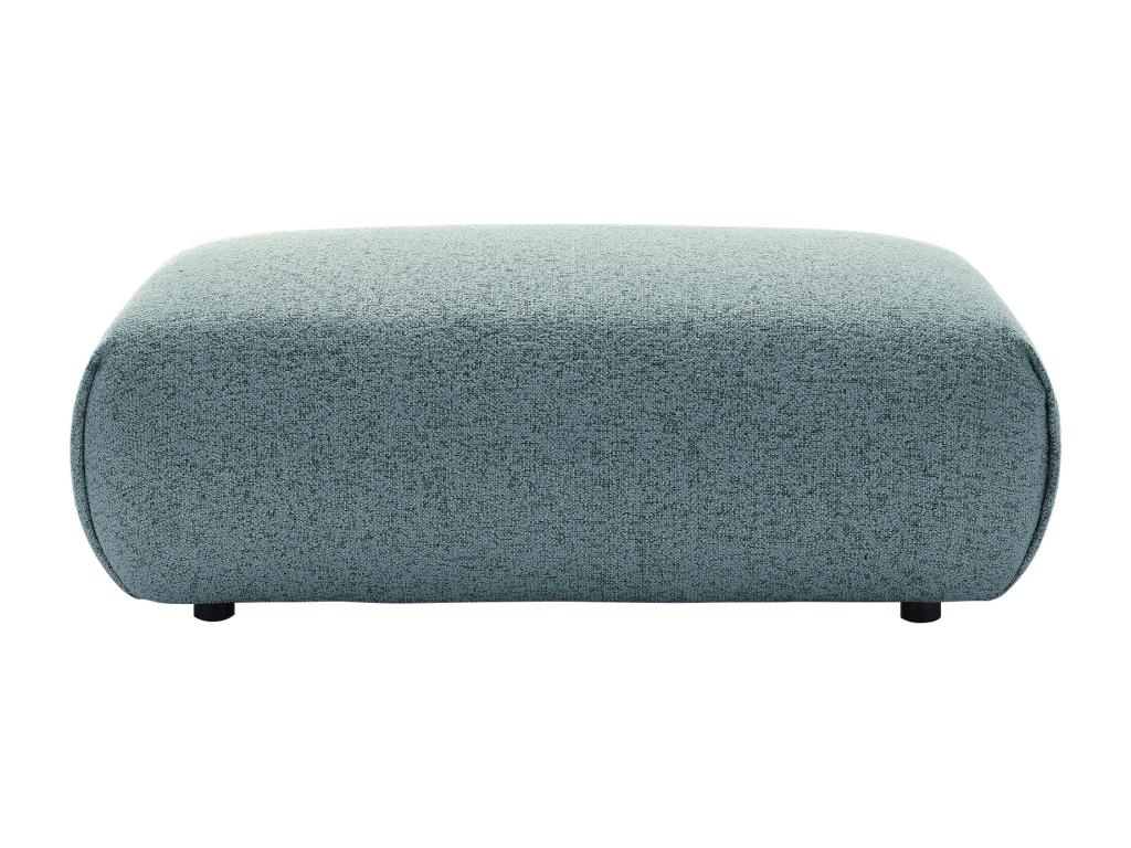 Pouf en tissu texturé bleu Mobenze YSLM00912