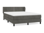 Sommier à Mobenze de lit et matelas Gris foncé 140x190cm Mobenze IWEG54098