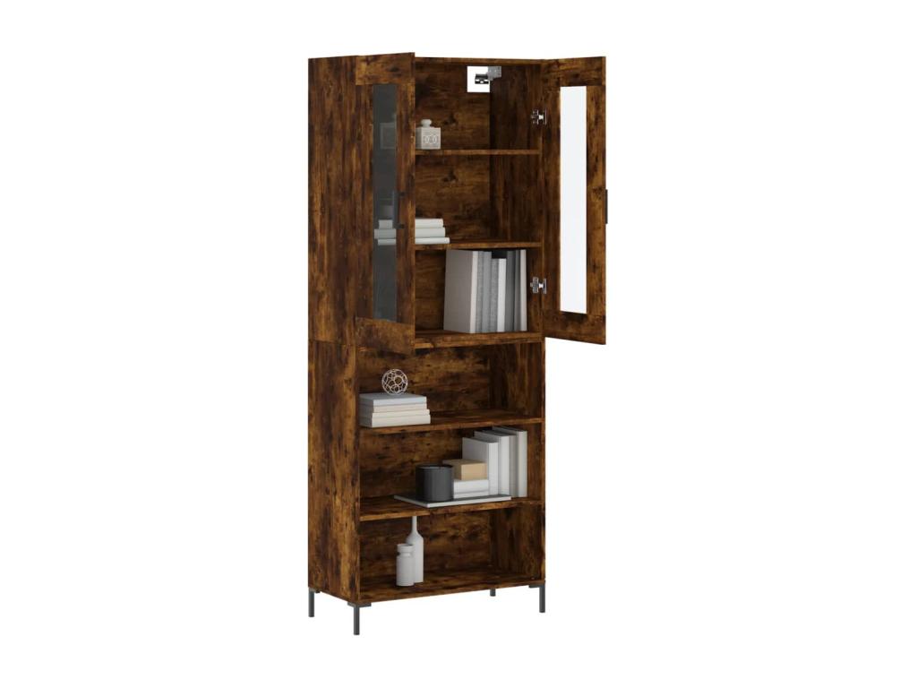 Buffet haut Chêne fumé 69,5x34x180 cm Mobenze d'ingénierie NOLZ82373