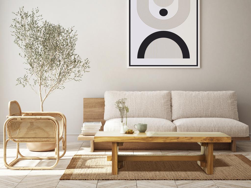 Table basse en teck - Coloris Naturel - Luxameub HBGT09702