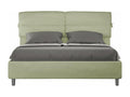Lit sans sommier rembourré 160x190 microfibre vert Boislis VNPQ35556