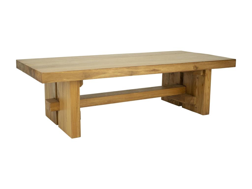 Table basse en teck - Coloris Naturel - Luxameub HBGT09702