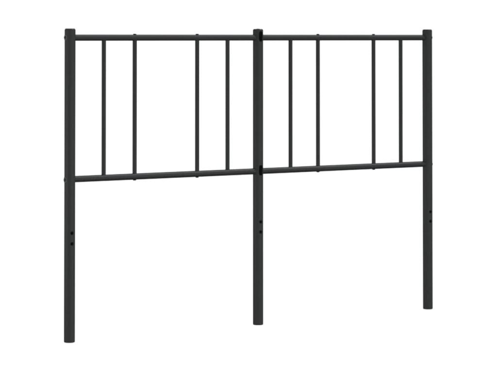 Tête de lit métal noir 140cm EJQM55406