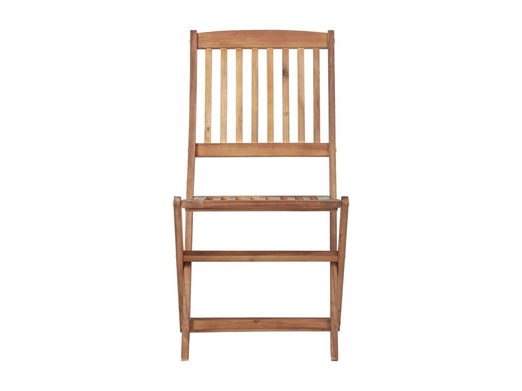 Chaises pliables d'extérieur 2 pièces Bois d'Luxameub solide LWKY43628