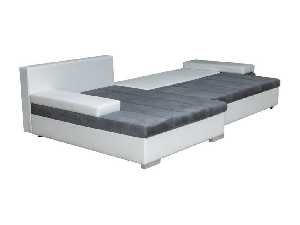 Canapé d'angle Mobenze 113 Turquoise Fonction de couchage Boîte de literie 310x175cm NNCT91303