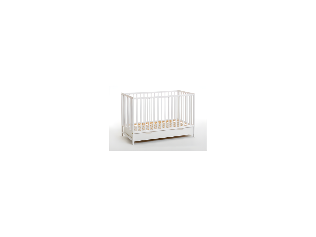 Lit Bébé Matelas / Tiroir de Lit Mobenze 60x120cm Blanc LDPW92028