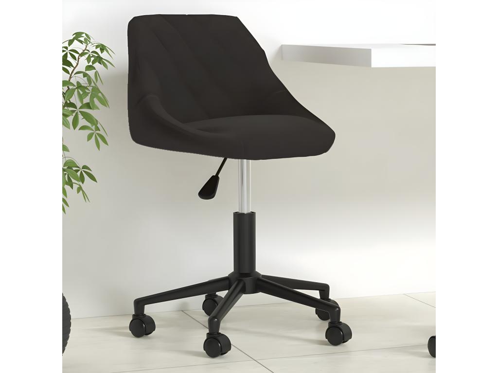 Chaise pivotante de bureau Noir Mobenze LDDH32562