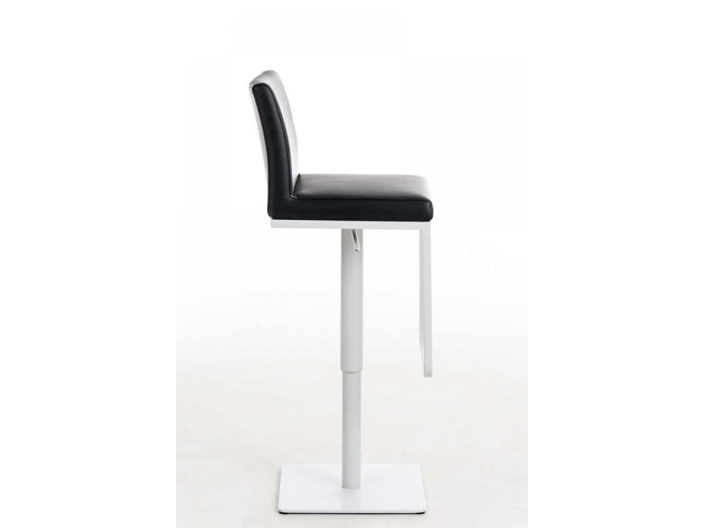 Lot de 2 Tabouret de bar - Similicuir / Métal - Noir - Mobenze YNVW76309
