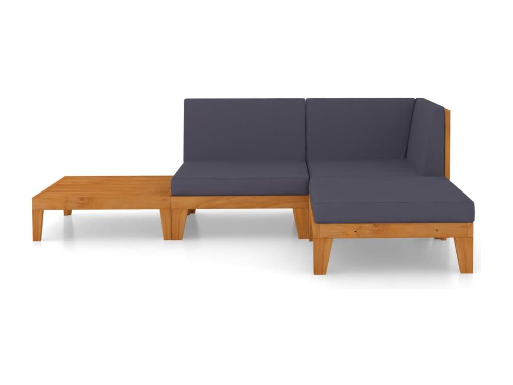 Salon de jardin 4 pcs avec coussins Mobenze d'Mobenze solide 2 RDFF79014