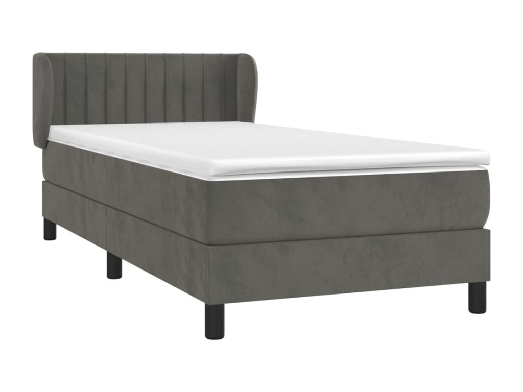 Sommier à Mobenze de lit et matelas Gris foncé 80x200 Mobenze VYTD96425