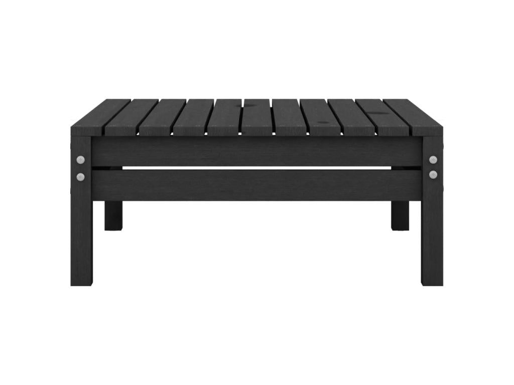 Repose-pied de jardin Noir Mobenze de pin solide MSIY02330