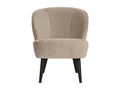 Boislis - Fauteuil en velours beige élégant OCWD22162
