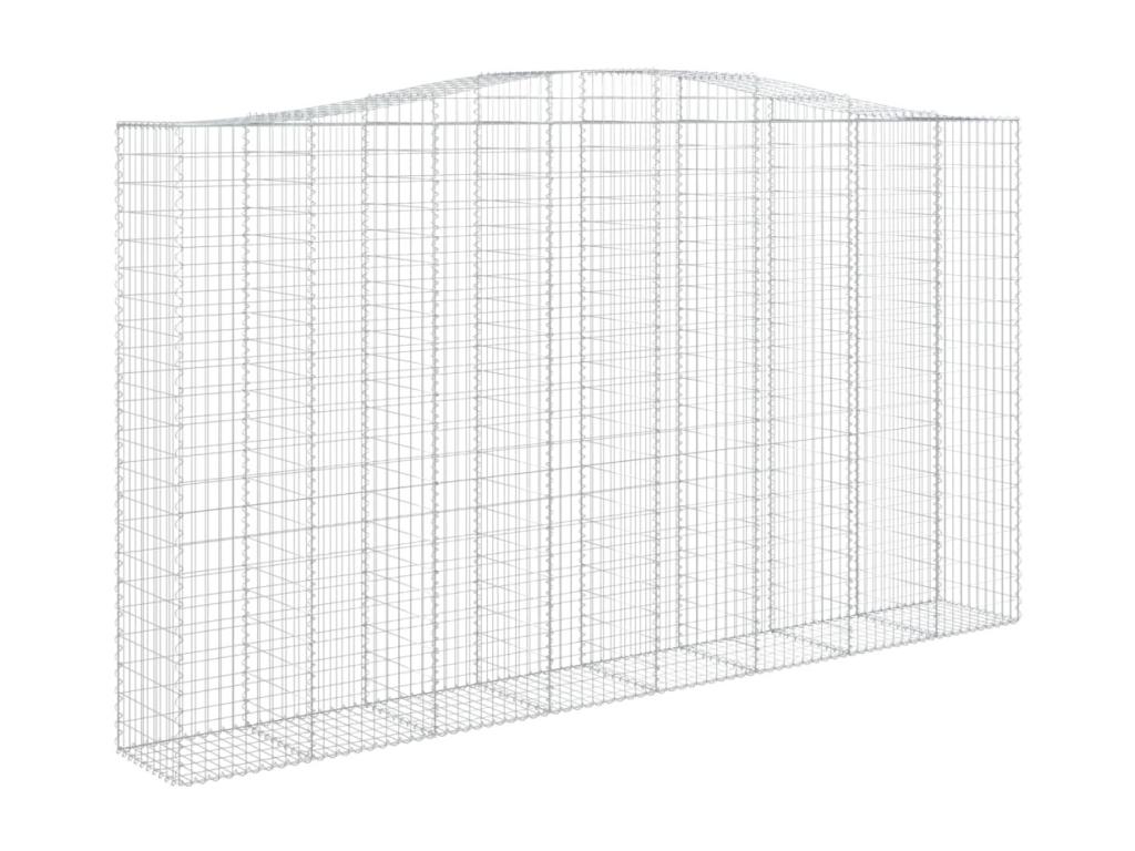 Panier de gabions arqué 400x50x220-240 Fer galvanisé BOCB09450