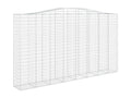 Panier de gabions arqué 400x50x220-240 Fer galvanisé BOCB09450