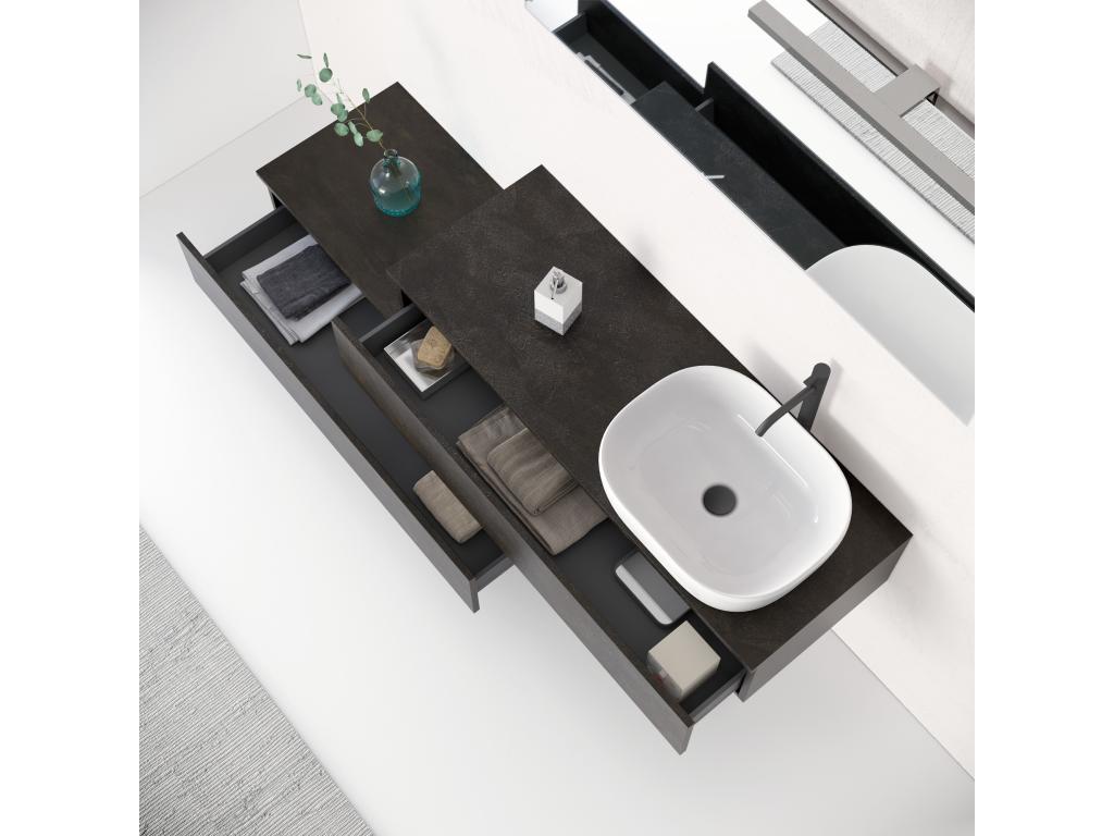 Composition 5 pièces Mobenze pierre de lave SRZM57000