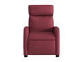 Fauteuil massant inclinable Rouge bordeaux Tissu JGCR42707