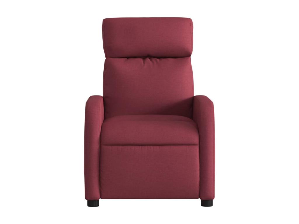 Fauteuil massant inclinable Rouge bordeaux Tissu JGCR42707