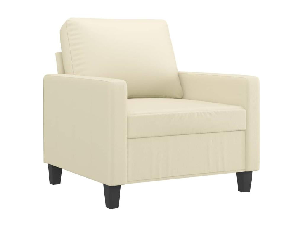 Fauteuil Crème 60 cm Similicuir XJVM83665