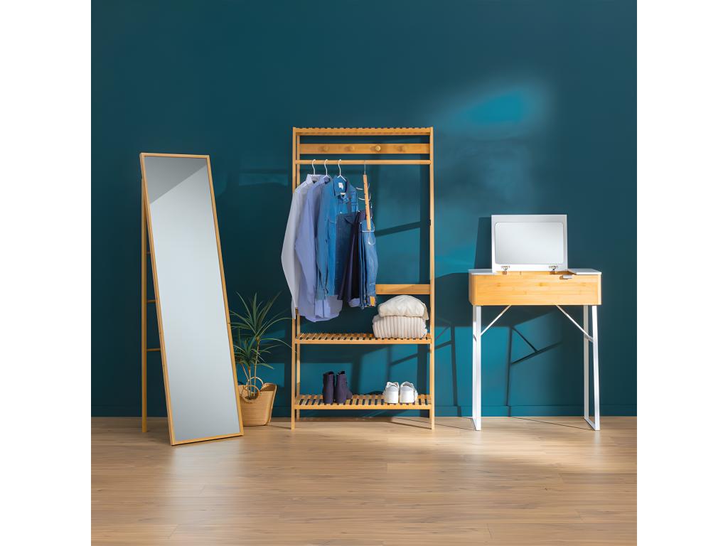 Portant à Vêtement Mobenze 170cm Naturel ZQCH71129