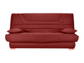 Banquette Clic Clac tissu matelas Boislis 14cm avec rangement Boislis-Couleur Rouge cerise-130x190 GXDE04666
