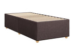 Sommier à Mobenze de lit avec matelas Marron foncé 100x200 cm EIRQ17335