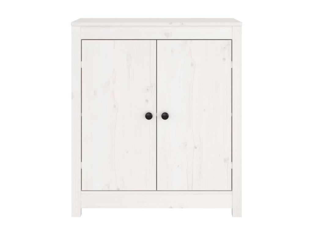 Buffet Blanc 70x35x80 cm Mobenze massif de pin IJRZ27064