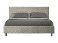Lit coffre rembourré 160x200 tissu Mobenze 02 gris Mobenze STYN95469