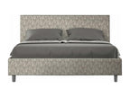 Lit coffre rembourré 160x200 tissu Mobenze 02 gris Mobenze STYN95469