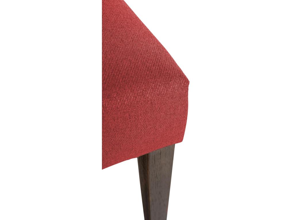 chaise salle à manger - Tissu / Mobenze - Rouge - Mobenze TIHX61837