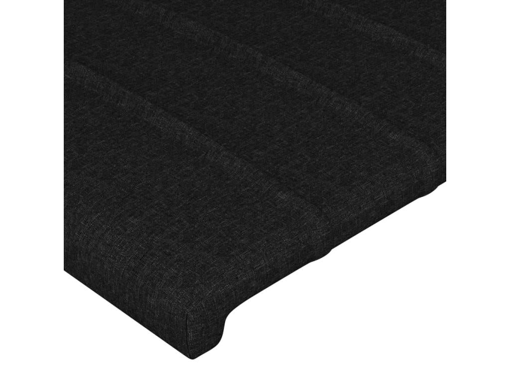 Tête de lit 2 pièces Noir 72x5x78/88 cm Tissu TSDA45549