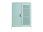 Mobenze - Buffet haut 2 portes en métal Mobenze H100cm - Vert menthe HVZX16041
