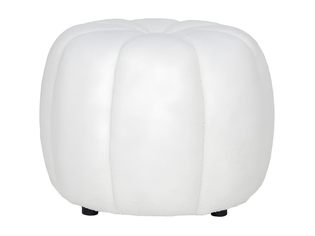 Mobenze - Pouf rond en tissu Mobenze 48cm - Écru NUQP71978