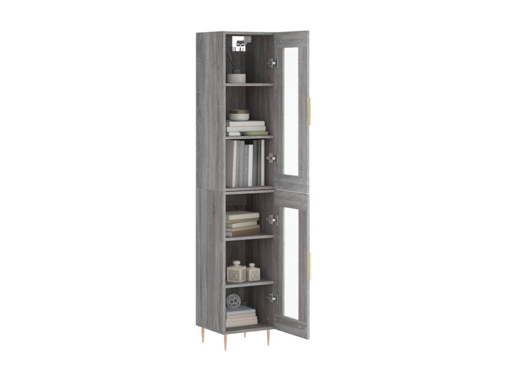 Buffet haut Mobenze gris 34,5x34x180 cm Mobenze d'ingénierie XATA00561