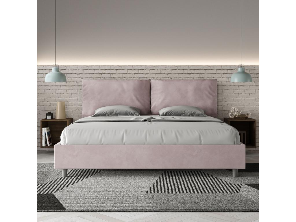 Lit Boislis taille sans sommier rembourré 200x210 microfibre Boislis Large OXHA38555