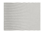 Luxameub Tête de Lit Velours Côtelé Uni 160x105 avec Pieds de Lit 150/160 - Blanc WFPV61937