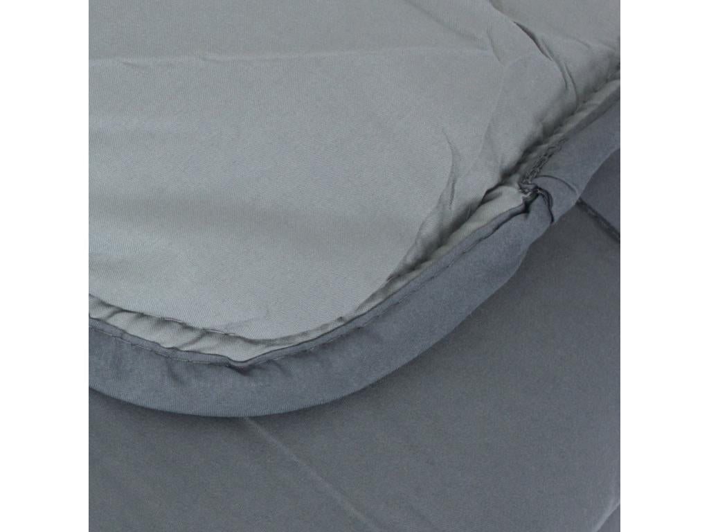 Couette été 240x220 cm Boislis BICOLORE Acier/Argent garnissage fibre polyester 200 g/m2 YVET42203