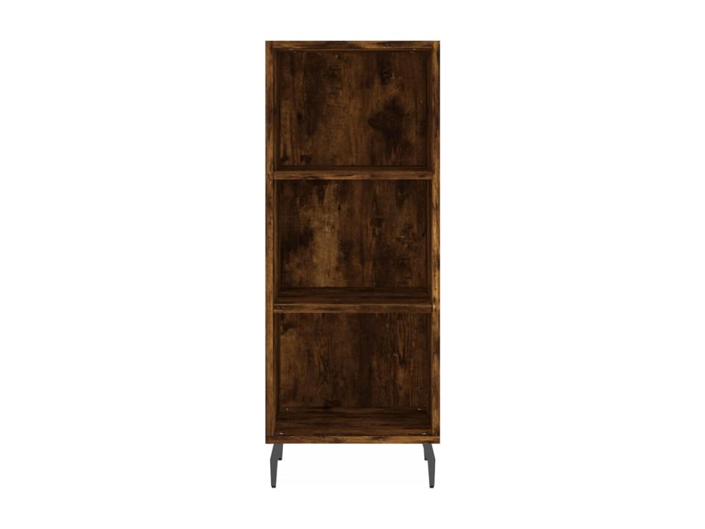 Buffet haut Chêne fumé 34,5x34x180 cm Bois d'ingénierie LTYK90128