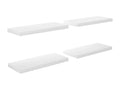 Étagère murale flottante 4 pcs Blanc brillant 60x23.5x3.8cm Mobenze CPWR21919