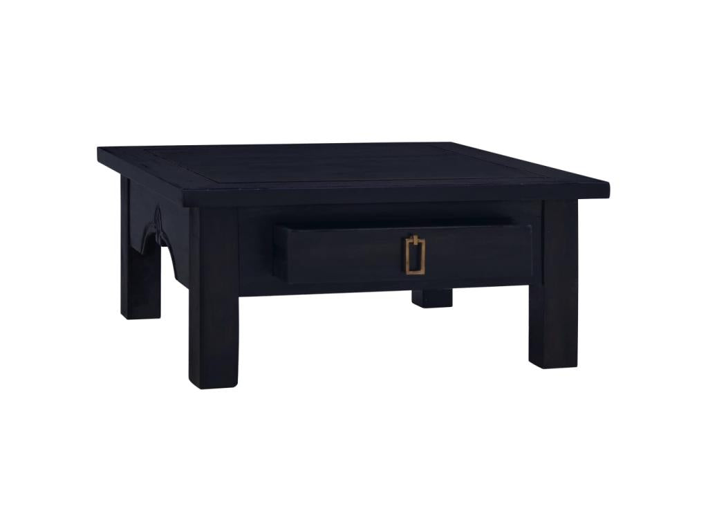 Table basse Café noir clair 68x68x30 Mobenze d'acajou massif GGYF55056